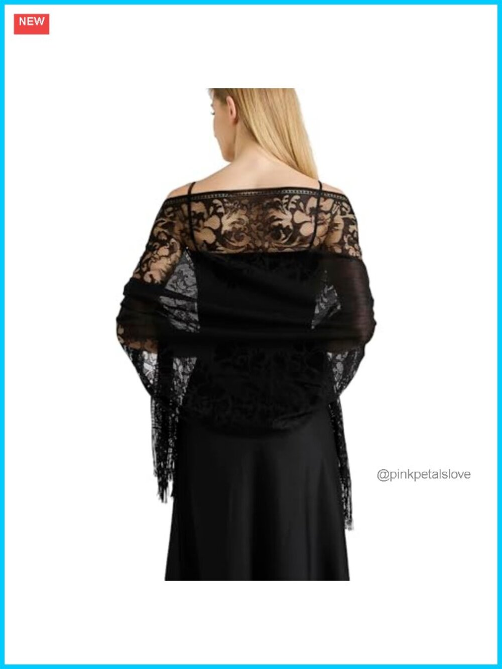 Lace Floral Shawl Wrap for Women Evening Wedding Bridal Scarf Pashmina